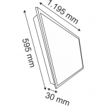 Helios Opto 108 W 60x120 Backlight Panel Led Armatür